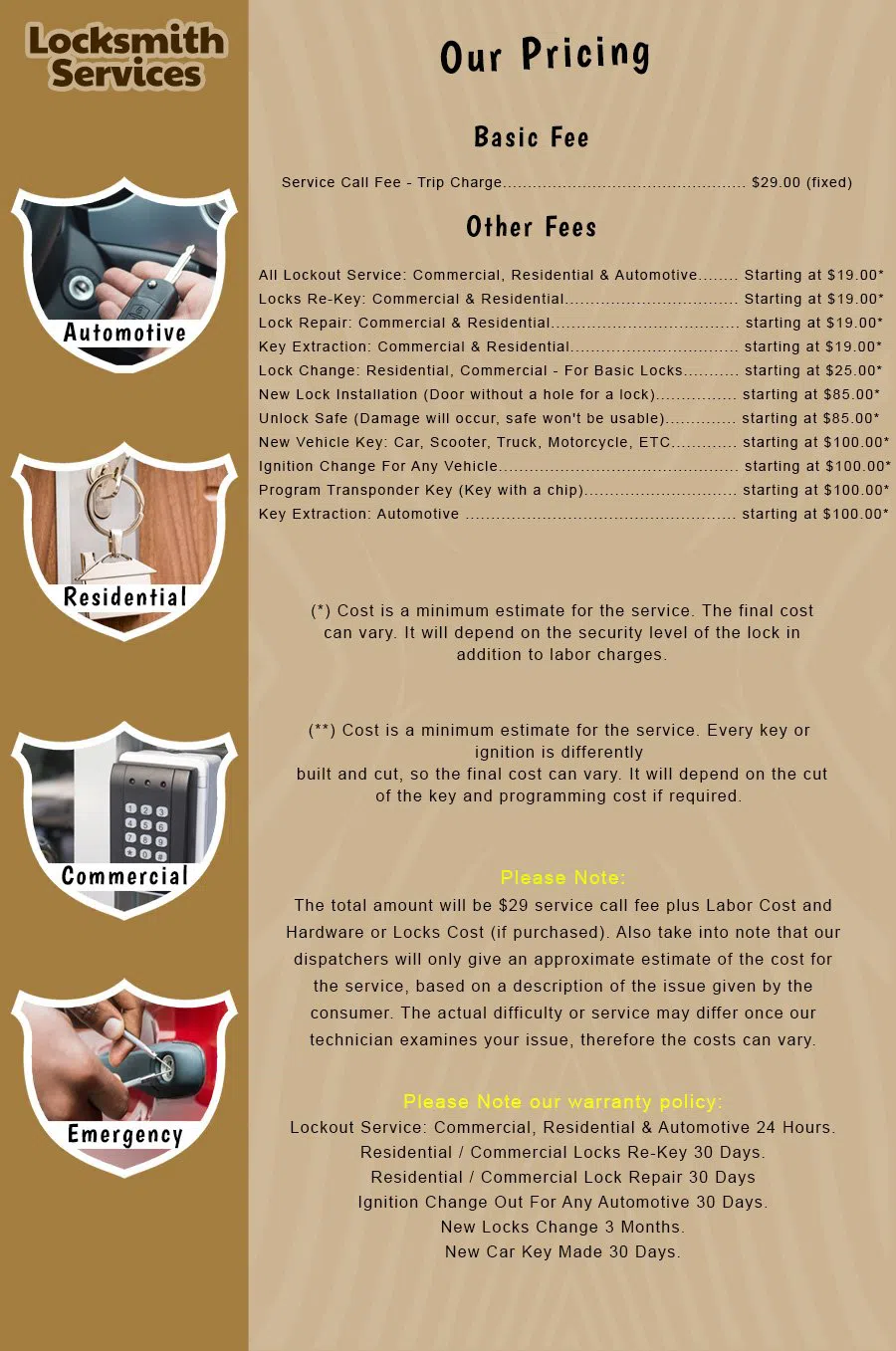 Clearwater FL Locksmith Store Clearwater, FL 727-239-4531